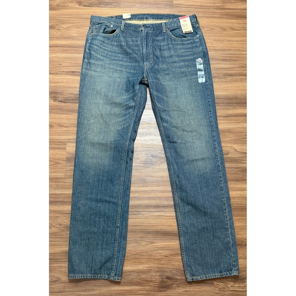 Levis 559 Relaxed Straight Jeans Mens Big Tall Blue Denim 100% Cotton Sz 42x38
